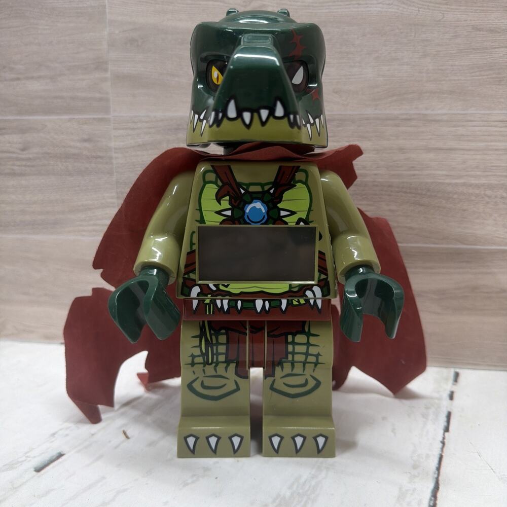 LEGO Legends of Chima Cragger Minifigure Digital Alarm Clock w/Cape Tested Works